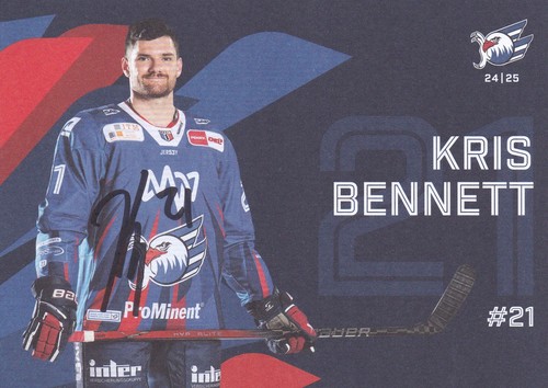 Autogrammkarte kris bennett - kris,