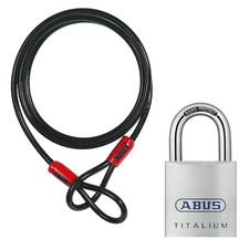ABUS Combo Sicherheitspack Cobra 200cm + 80TI/50 Vorhangschloss Wetterfest Outdo