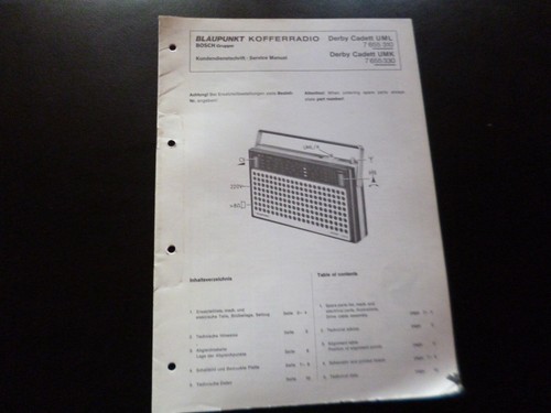 Original service manual - original,