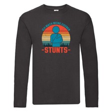Ich mach meine eigene Stunts | Stuntman | Gipsarm Long Sleeve Schwarz