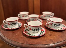 Zsolnay Hungary Porcelain Cups