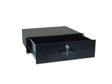 19" Rackschublade mit Schloss, 3 HE