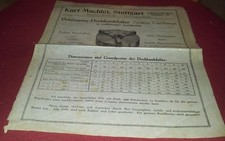 werkzeug prospekt blatt alt drehbank futter k machlet stuttgart werbung 1920 er
