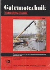 GALVANOTECHNIK. Band 78 -