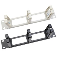 HMF Kabelführung Rangierpanel für Serverschrank, 10 Zoll, 1 HE, 3 Führungsbügel