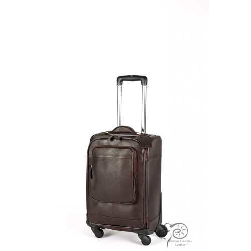 Leder trolley koffer gepäck - koffer,