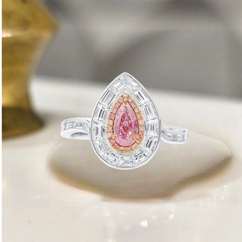 Fancy vivid pink ct igi - pink, 2,65