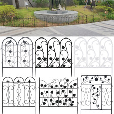 5er Set Beetbegrenzung Beetzaun Steckzaun Metallzaun Ziergitter Dekozaun Kante 