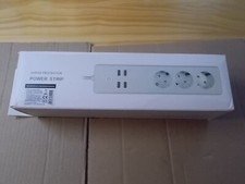 WLAN Smart-Steckdosenleiste, 4x USB, für Siri, Alexa & Google Assistant