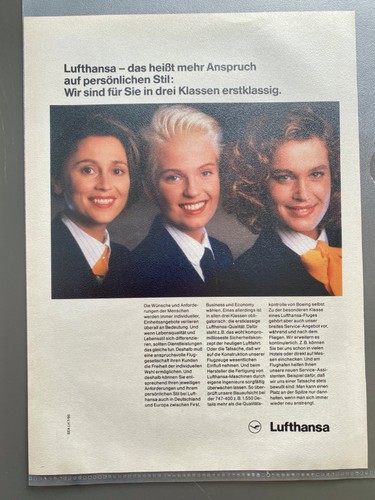 Lufthansa flugbegleiterinnen - lufthansa,