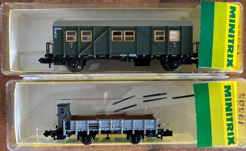 Minitrix güterwagen 13330 - 2x,