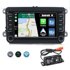 DAB+ Rückfahrkamera 7" Autoradio Carpaly Für VW GOLF 5 6 Touran Tiguan Polo GPS