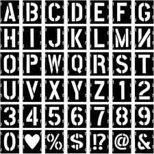Stück buchstaben schablone - 42,