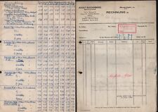 BEVERUNGEN, 4 x Rechnung 1942, Adolf Buddenberg Sperrholz-Fabrik