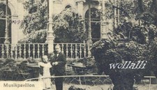 Rarität Gruß von der Kronenburg Dortmund Musikpavillon mit Kinder 30.5.1902