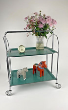 Bremshey Dinett Servierwagen 70er Jahre grün Teewagen Beistelltisch Gerlinol