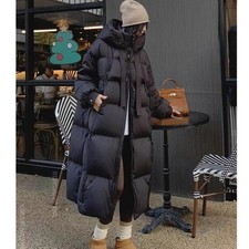 Eleganter Damen Mantel – Langer Overknee-Parka Mit Wattierter Baumwollfüllung DE