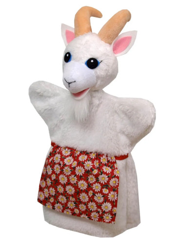 Handpuppe ziege schürze 29cm - ziege,