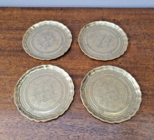 4 Untersetzer Messing signiert