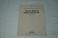 Manual für Runco Scan Converter Super IDTV II SC3050