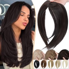 Damen Haarsystem Toupet Haarteil Wie Echthaar Topper Clip In Toupee Extensions