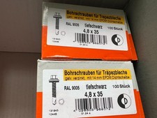Dresselhaus Bohrschrauben 4,8x35mm tiefschwarz RAL9005 (2x100St) / S3Palx2K5