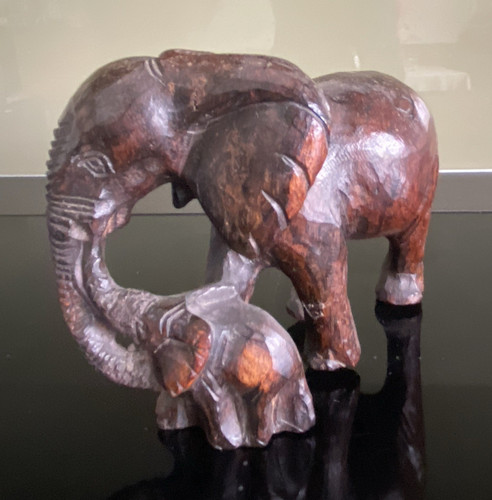 Holz elefant figur - elefant,