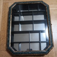 Setzkasten Holz Glastür