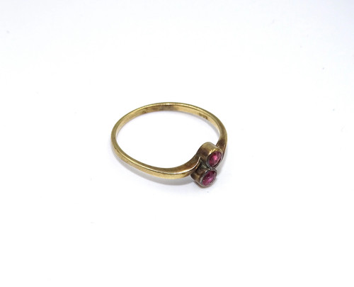 Rubin ring aus 333er - aus,