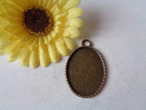 1bronze anhänger oval - 1bronze,