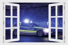 Wandtattoo Polizeiwagen mit
