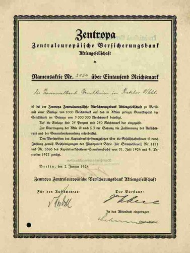Zentropa versicherungsbank - versicherungsbank, ag