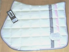 Eskadron Chocochip Offwhite Powderrose Big Square Vielseitigkeit Schabracke  NEU