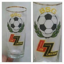 G289 GLAS BSG LOK ZWICKAU DFV DFB Fussball FSV Ultras Sport DDR Oberliga H14cm