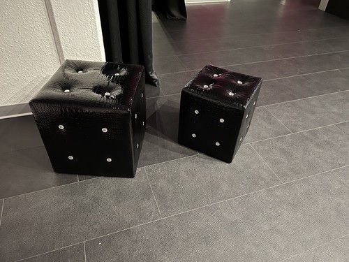 Sitzhocker leder schwarz - sitzhocker, lack