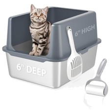 Katzenklo Edelstahl, XXL, mit