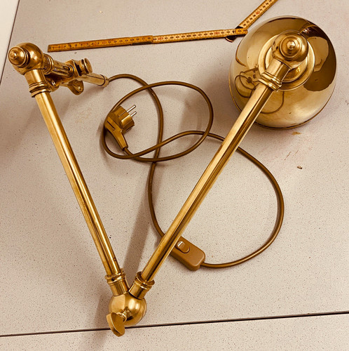 Wandlampe gelenklampe messing - wandlampe,