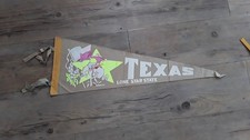 50s Vintage Wimpel USA Flagge Texas, Filz Wimpel Sammler 