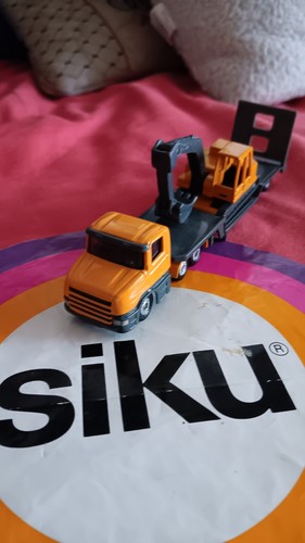 Siku lkw mit tieflader - mit, und