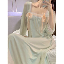 Damen Hanfu Nachthemd Süß Prinzessin Nachtwäsche Nachthemd Midi Kleid Vintage