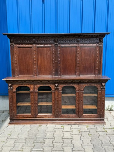 Vitrinenschrank eiche neo - eiche,