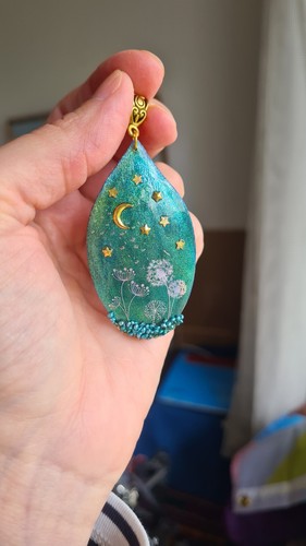 Anhänger muschel blasen mond - muschel,