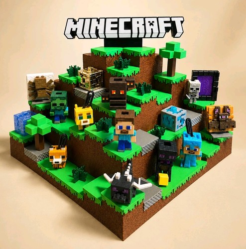 Minecraft kinder joy display - minecraft,