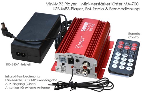 Mp3 player kinter - kinter, usb