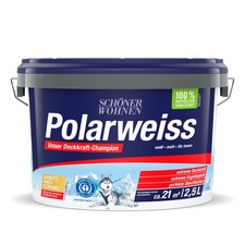 Schöner Wohnen Polarweiss matt Innenfarbe Wandfarbe Deckenfarbe 2,5 L