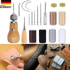 18/48Stück Leder Werkzeug
