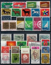 Bund BRD Jahrgang 1969, gestempelt (+Gummi, +2x BL, +EST-Vollstempel)