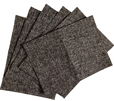 6-teilig Tischplatz-Set Baumwolle/Viskose/Polyester Grau-Melange L/B: 44 x 32 cm