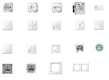 Merten Schalter, Steckdosen u.a. System M, M-Smart polarweiß glänzend