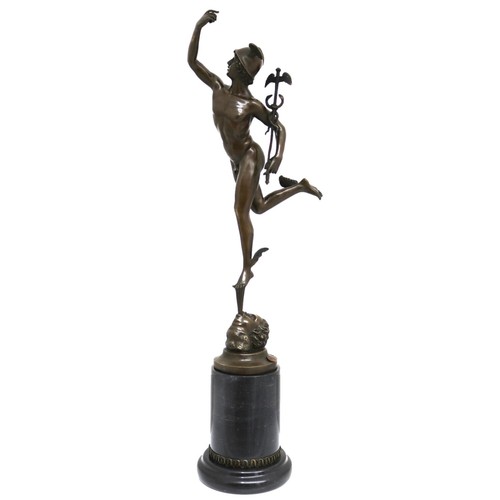 Bronzeskulptur skulptur hermes - bronzeskulptur,